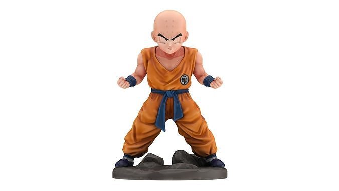 Krillin Statue  Low-poly 3D model