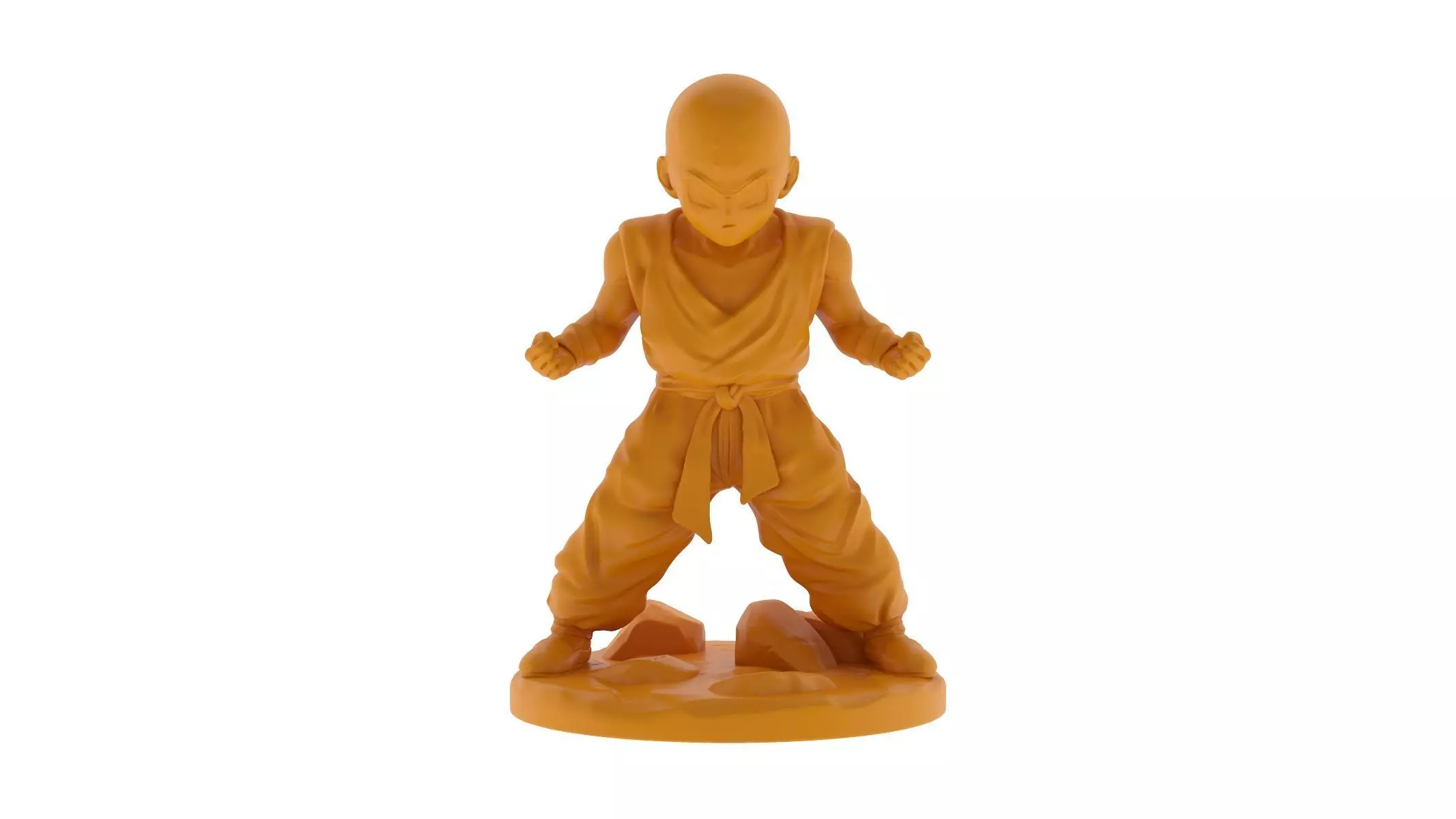 Krillin 3D Print figurine of man 3D print model