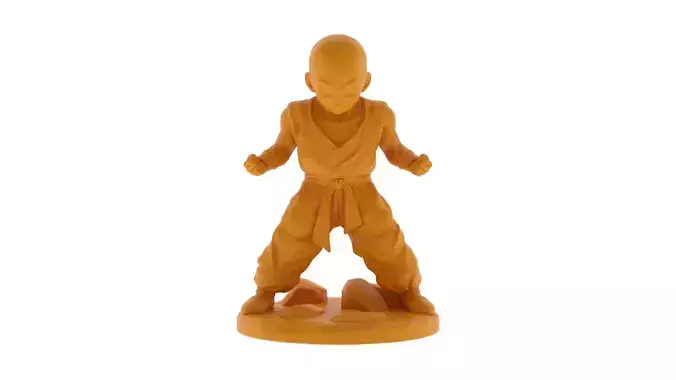 Krillin 3D Print figurine of man 3D print model