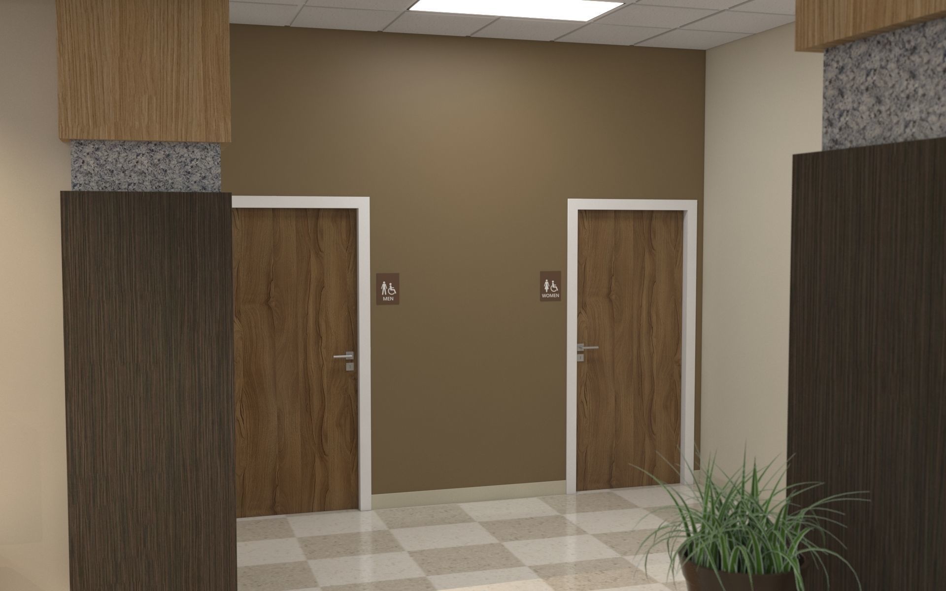 Hospital Lobby 3D model_10