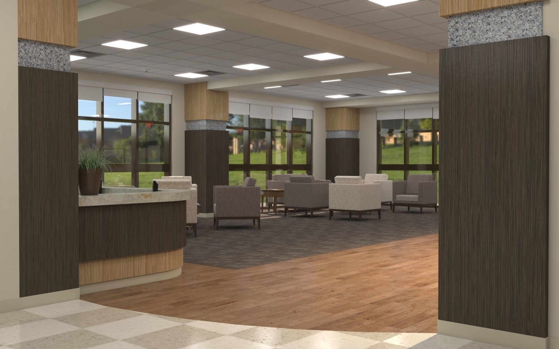 Hospital Lobby 3D model_15