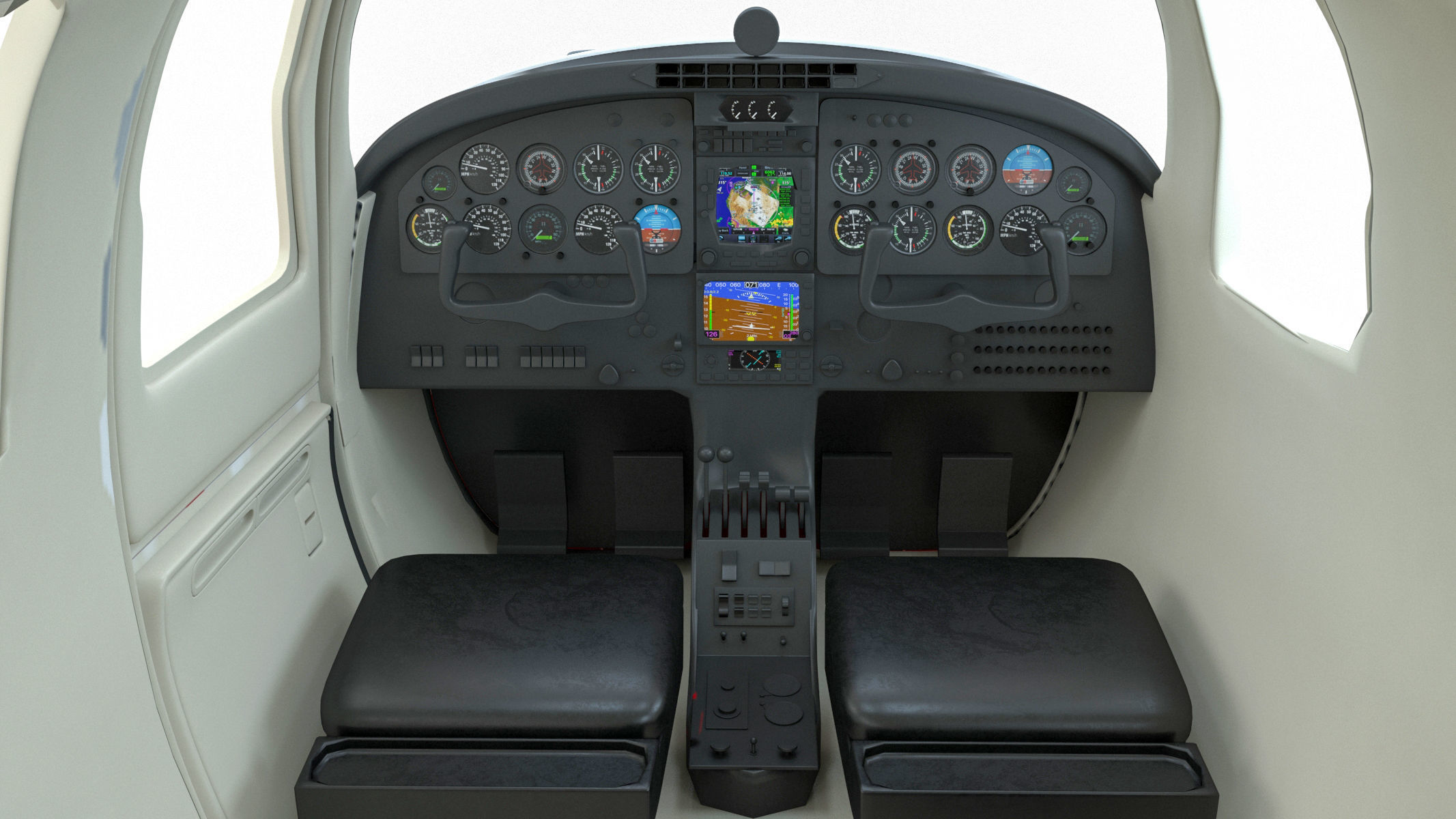 Piper Aerostar 600 3D model_21