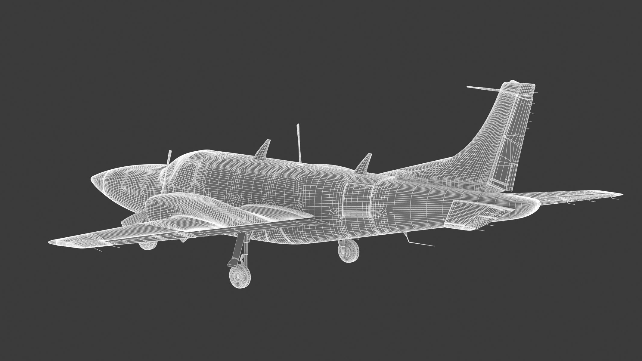 Piper Aerostar 600 3D model_26