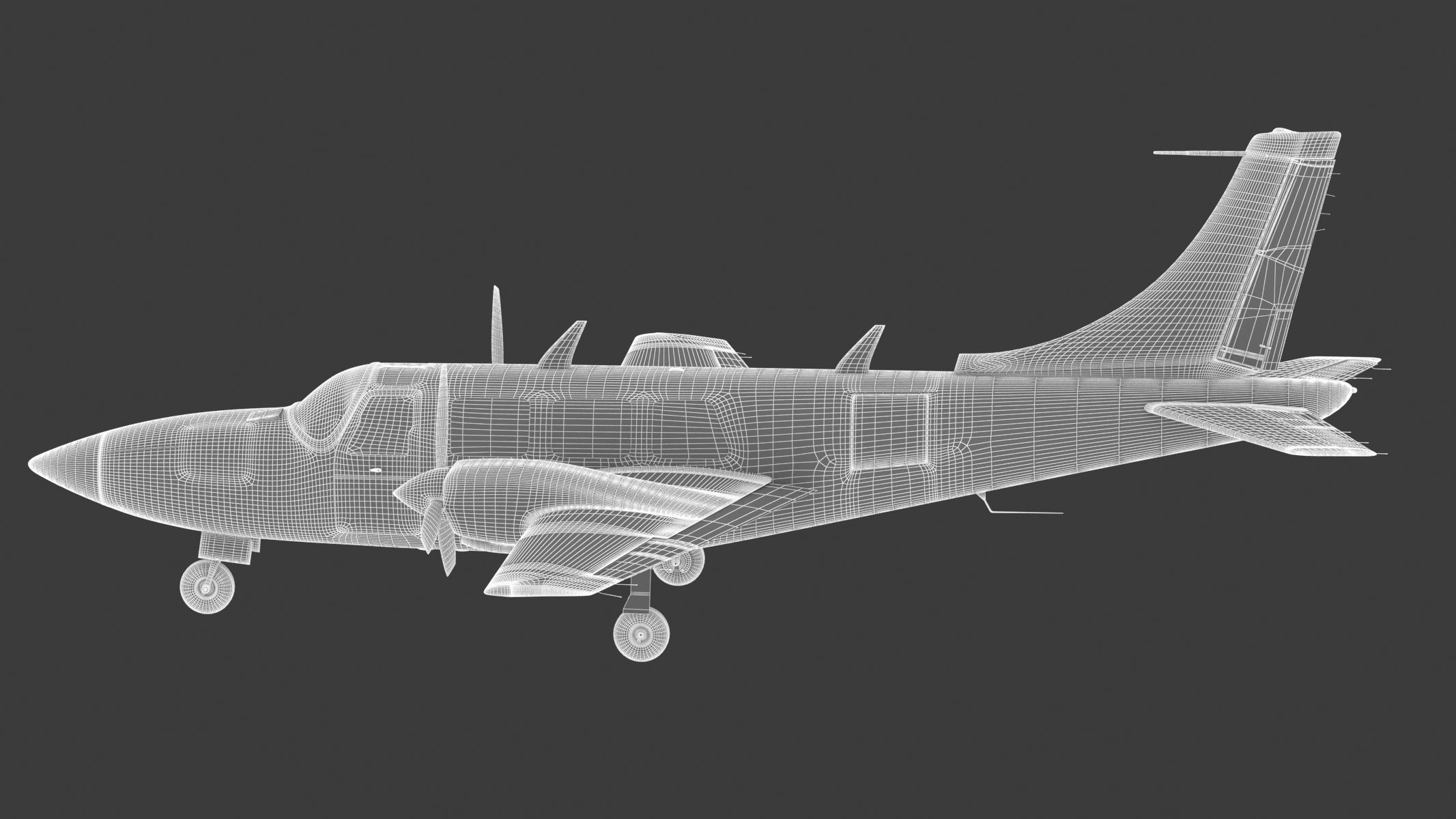 Piper Aerostar 600 3D model_27