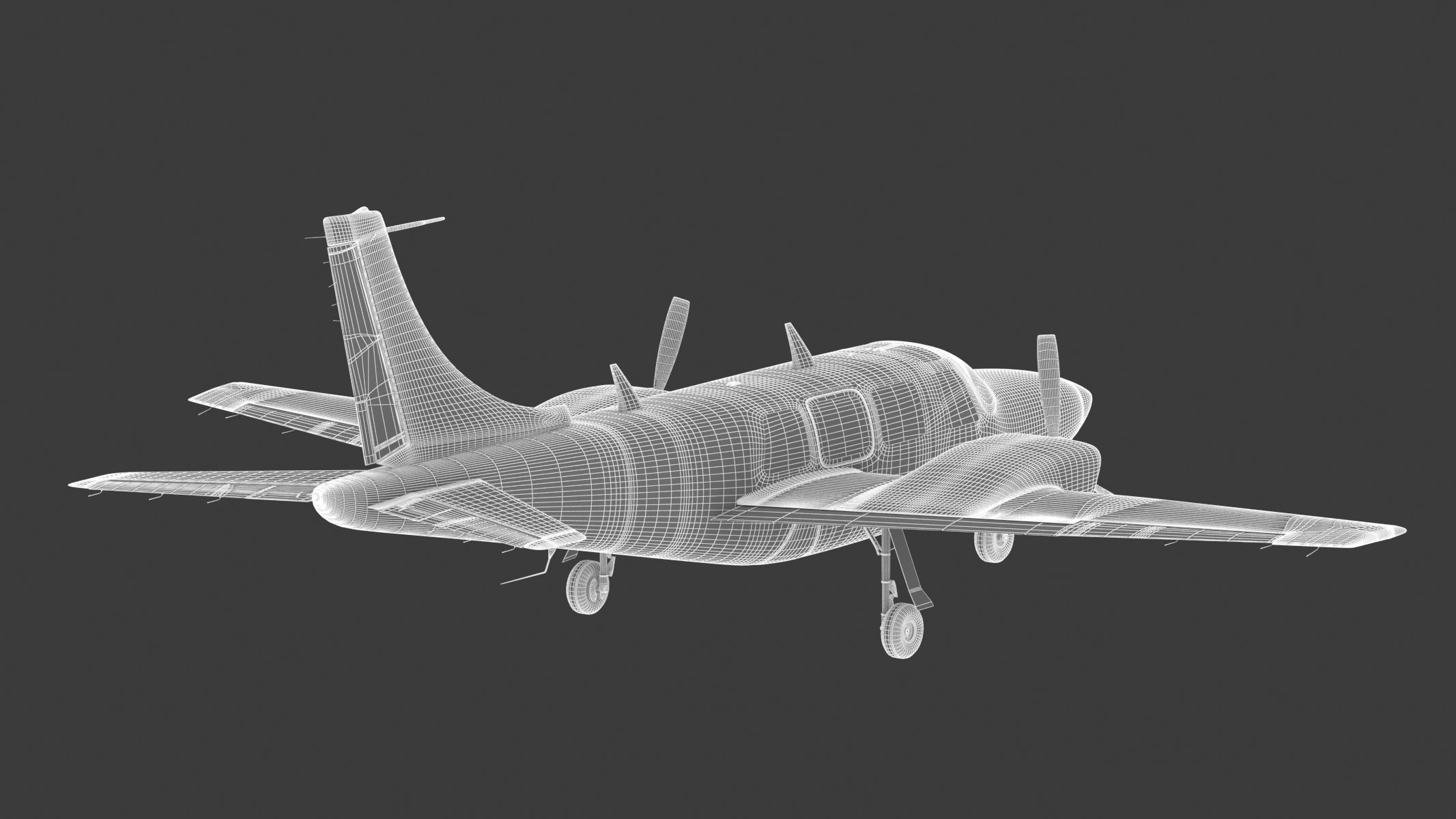 Piper Aerostar 600 3D model_24