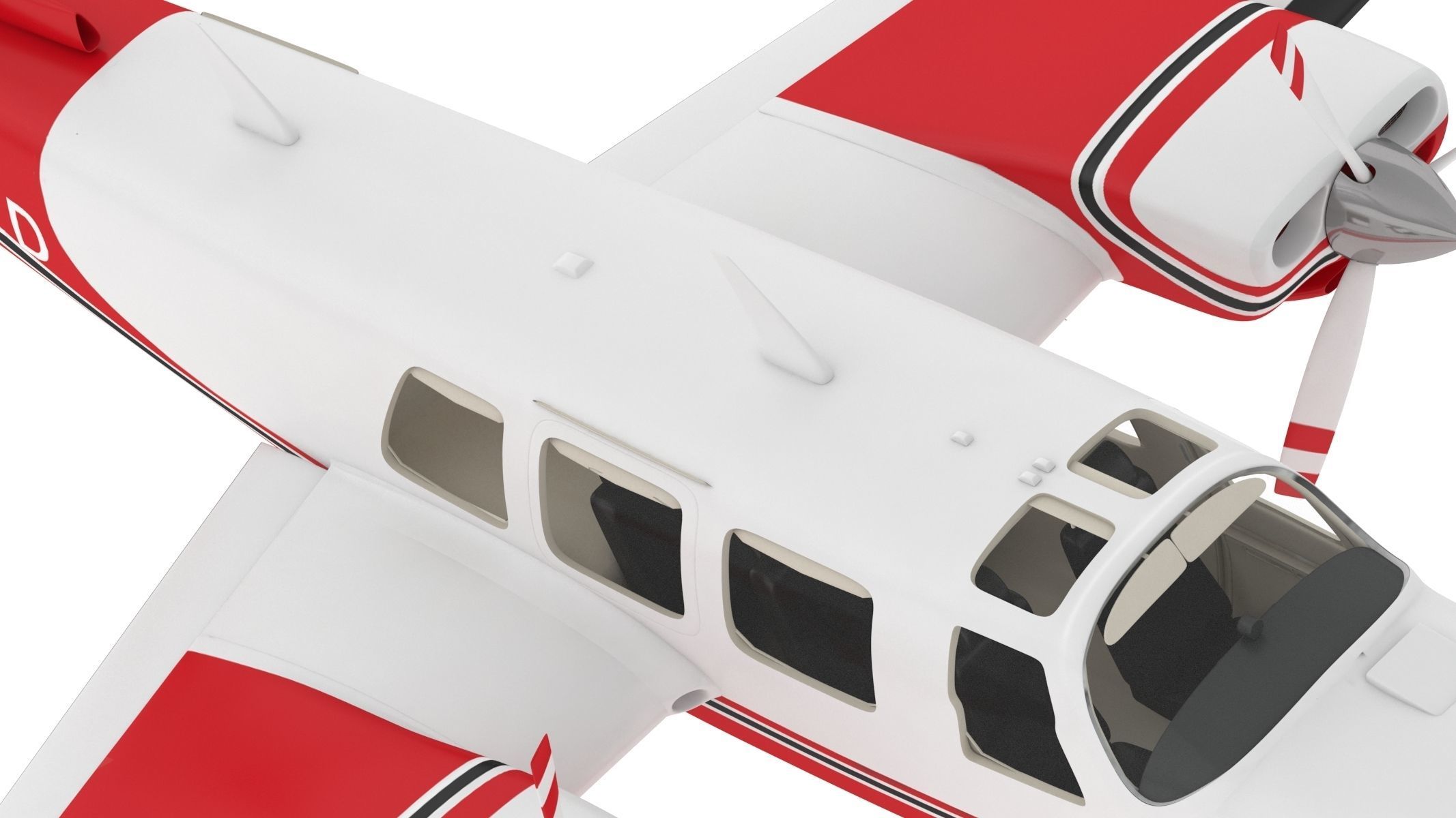 Piper Aerostar 600 3D model_18