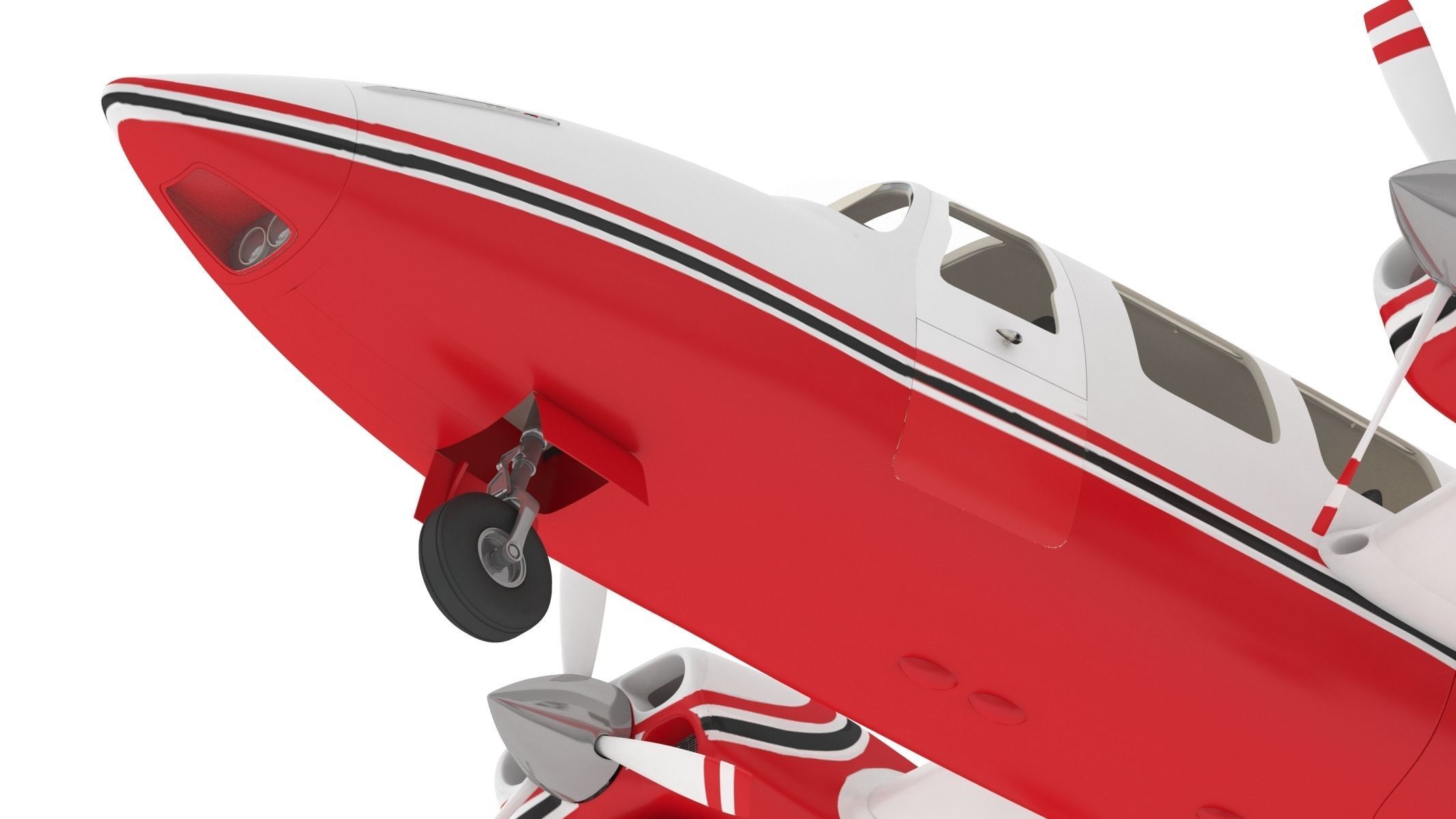 Piper Aerostar 600 3D model_19