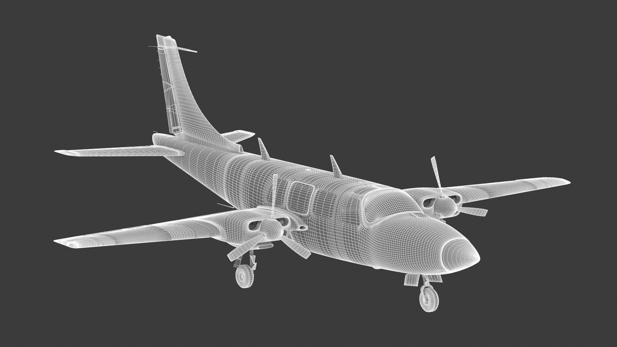 Piper Aerostar 600 3D model_22