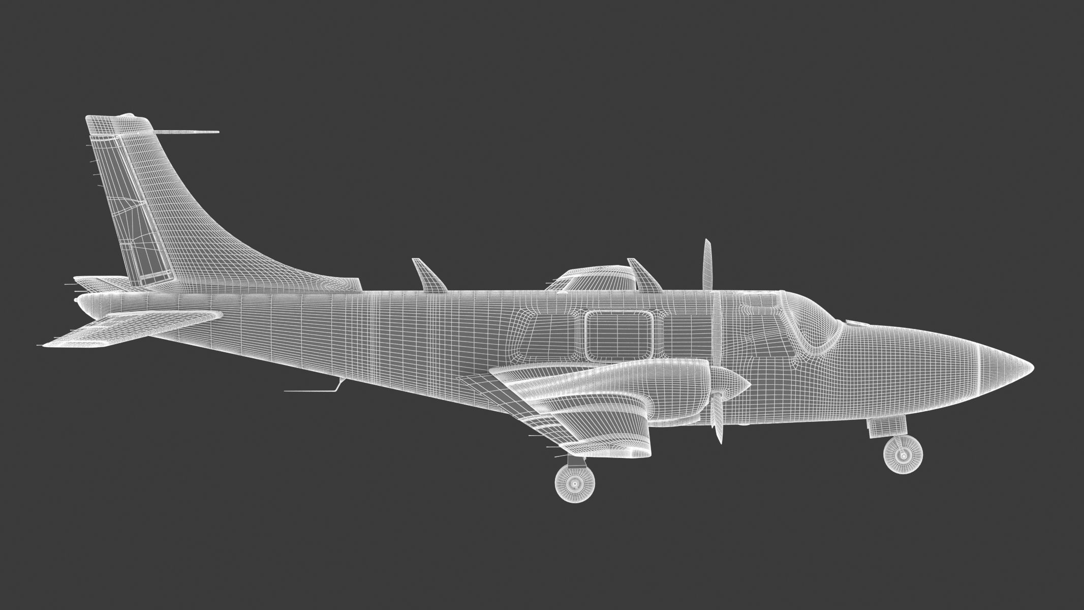 Piper Aerostar 600 3D model_23