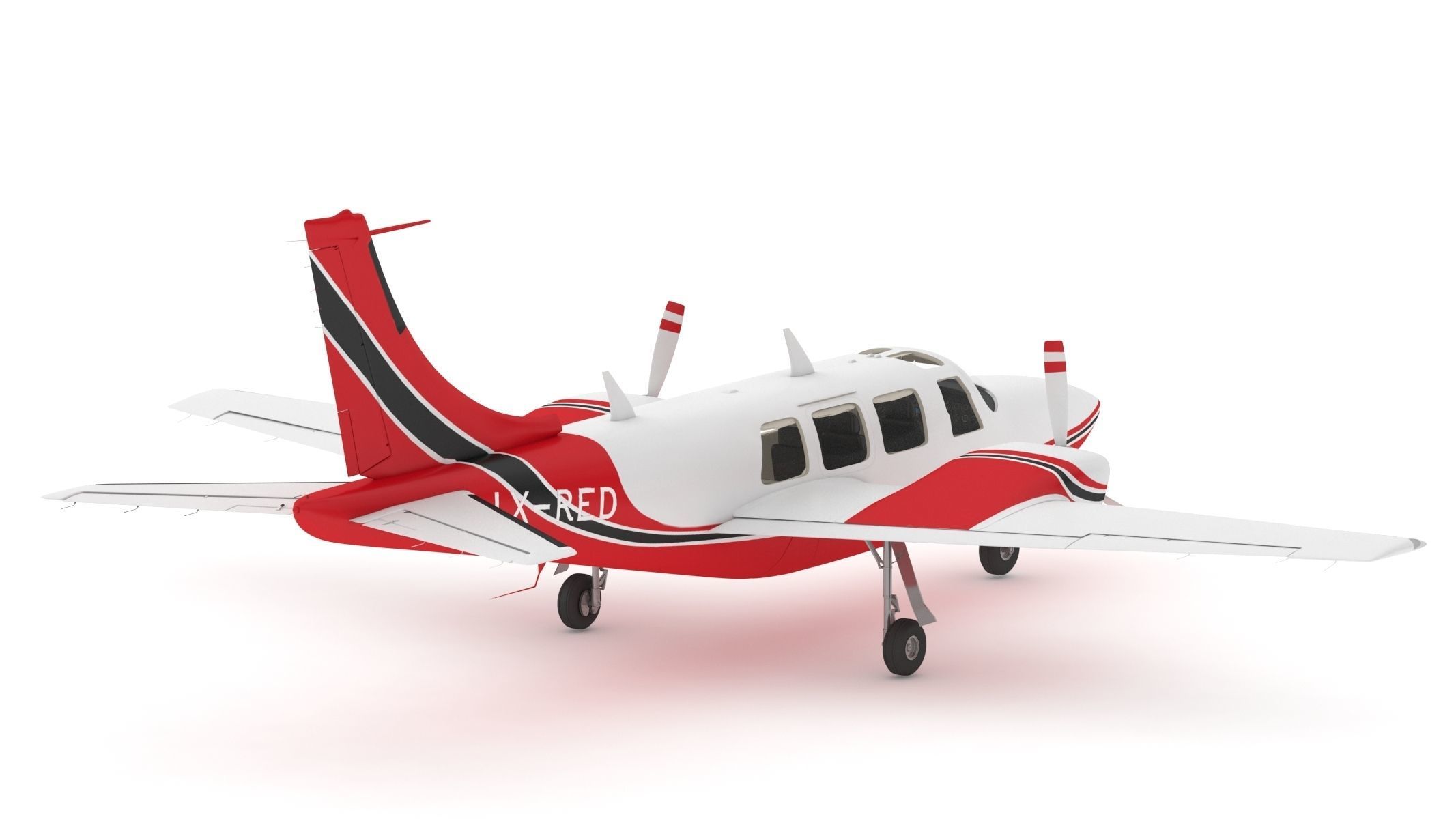 Piper Aerostar 600 3D model_2