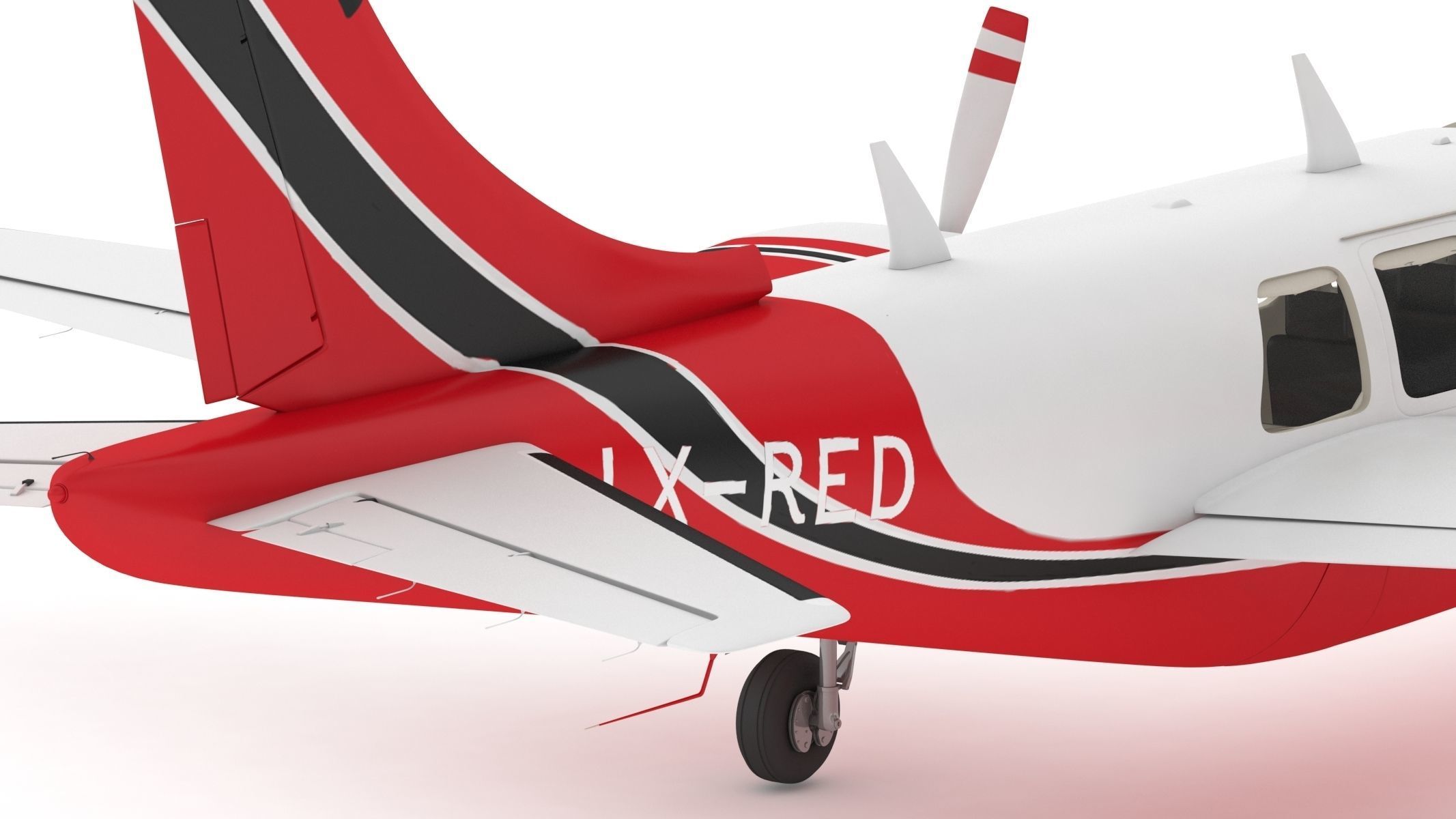 Piper Aerostar 600 3D model_12