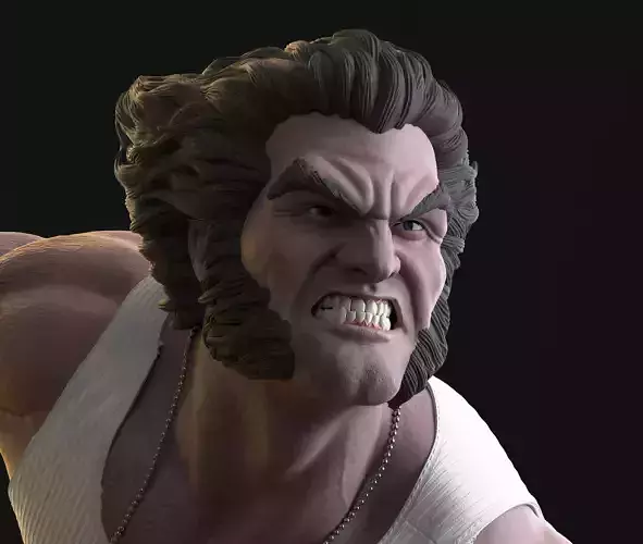 Logan Wolverine - Statue 3D print model