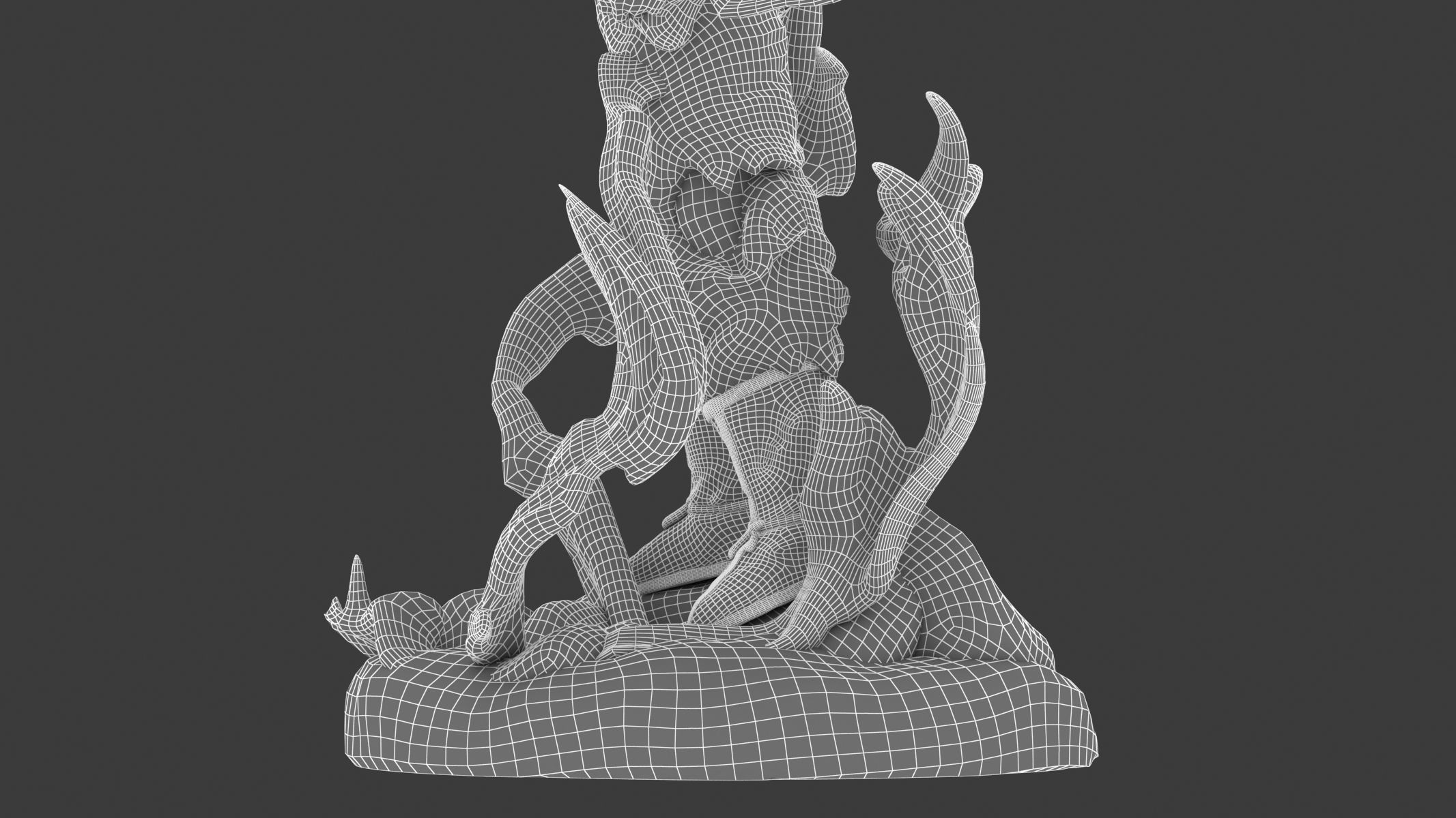 Songoku Super Saiyan Low-poly 3D model_37
