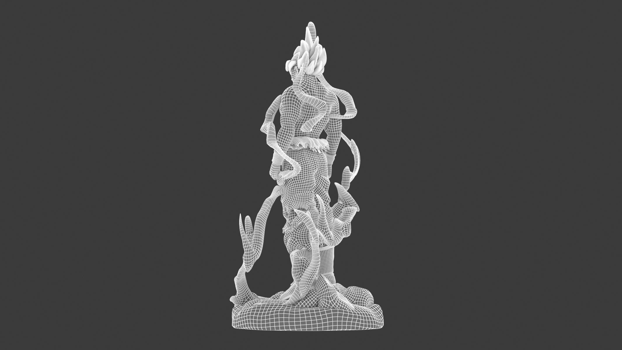 Songoku Super Saiyan Low-poly 3D model_26
