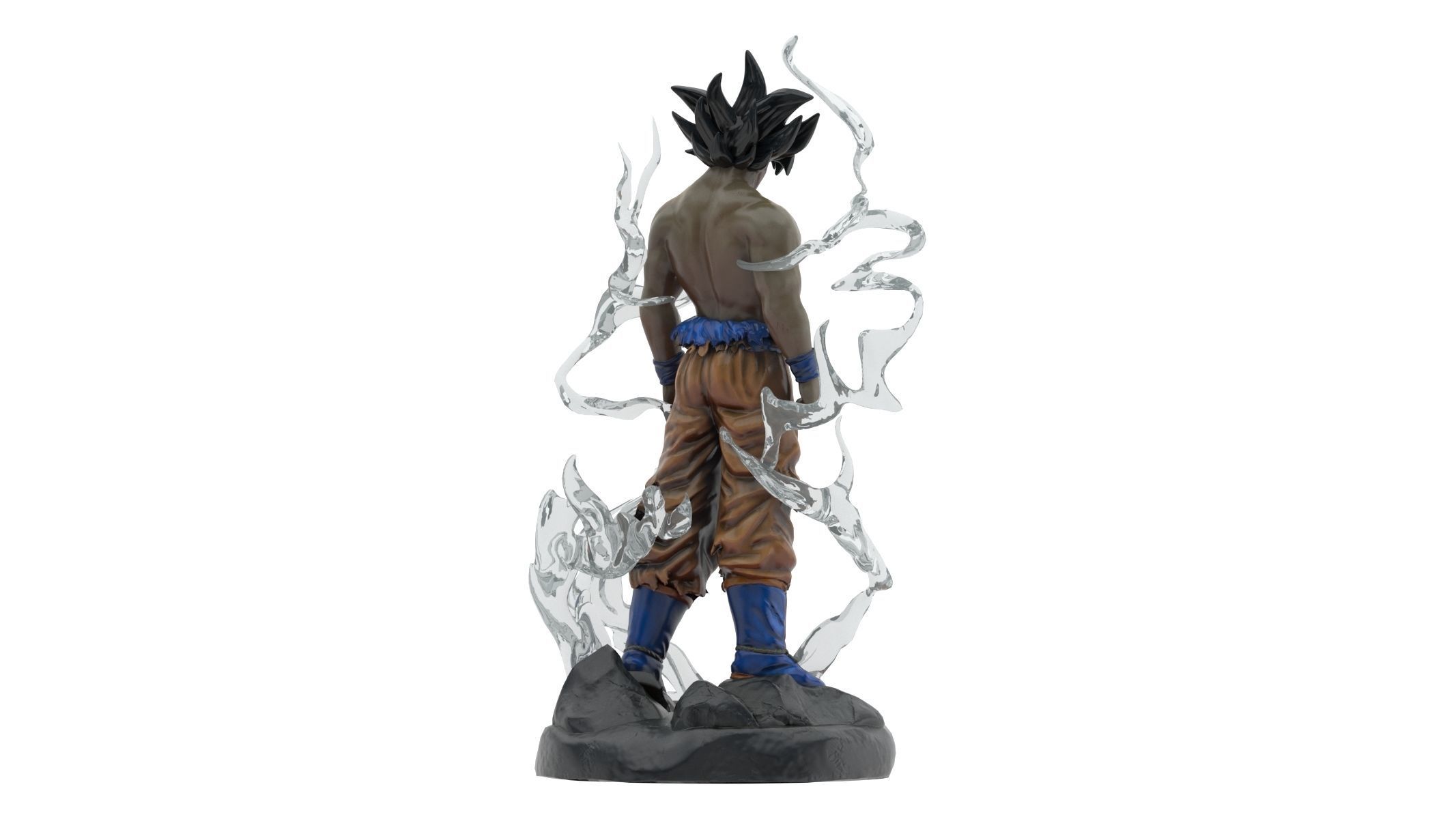 Songoku Super Saiyan Low-poly 3D model_4