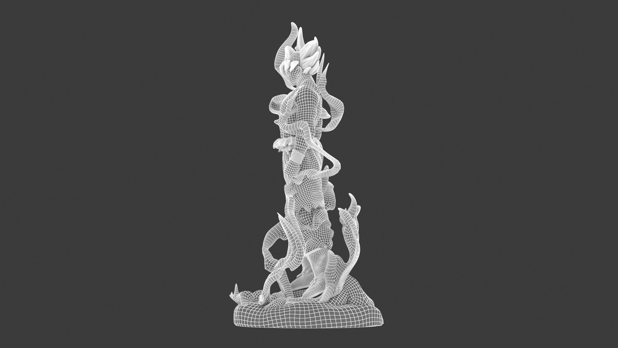 Songoku Super Saiyan Low-poly 3D model_27