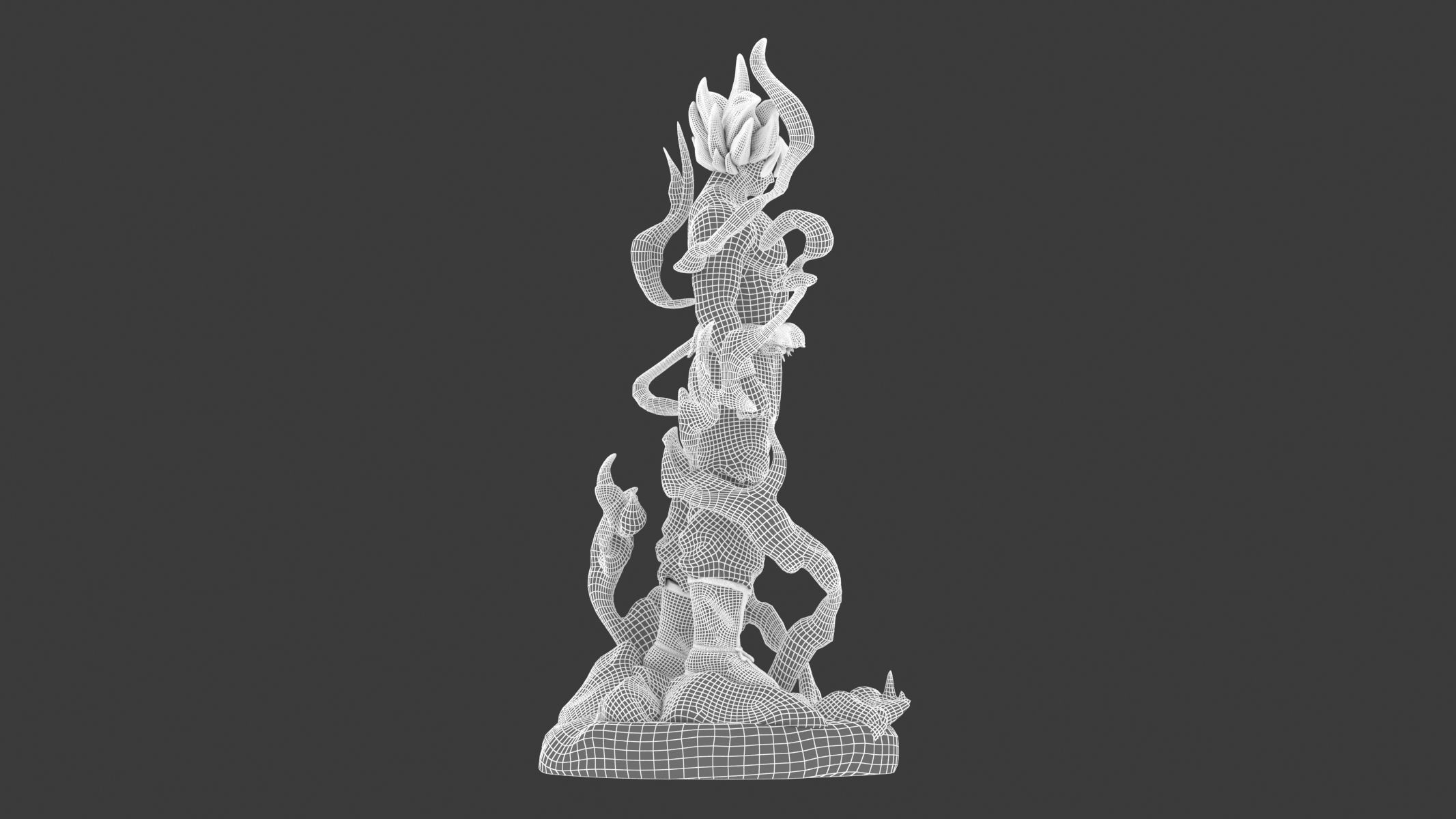 Songoku Super Saiyan Low-poly 3D model_23
