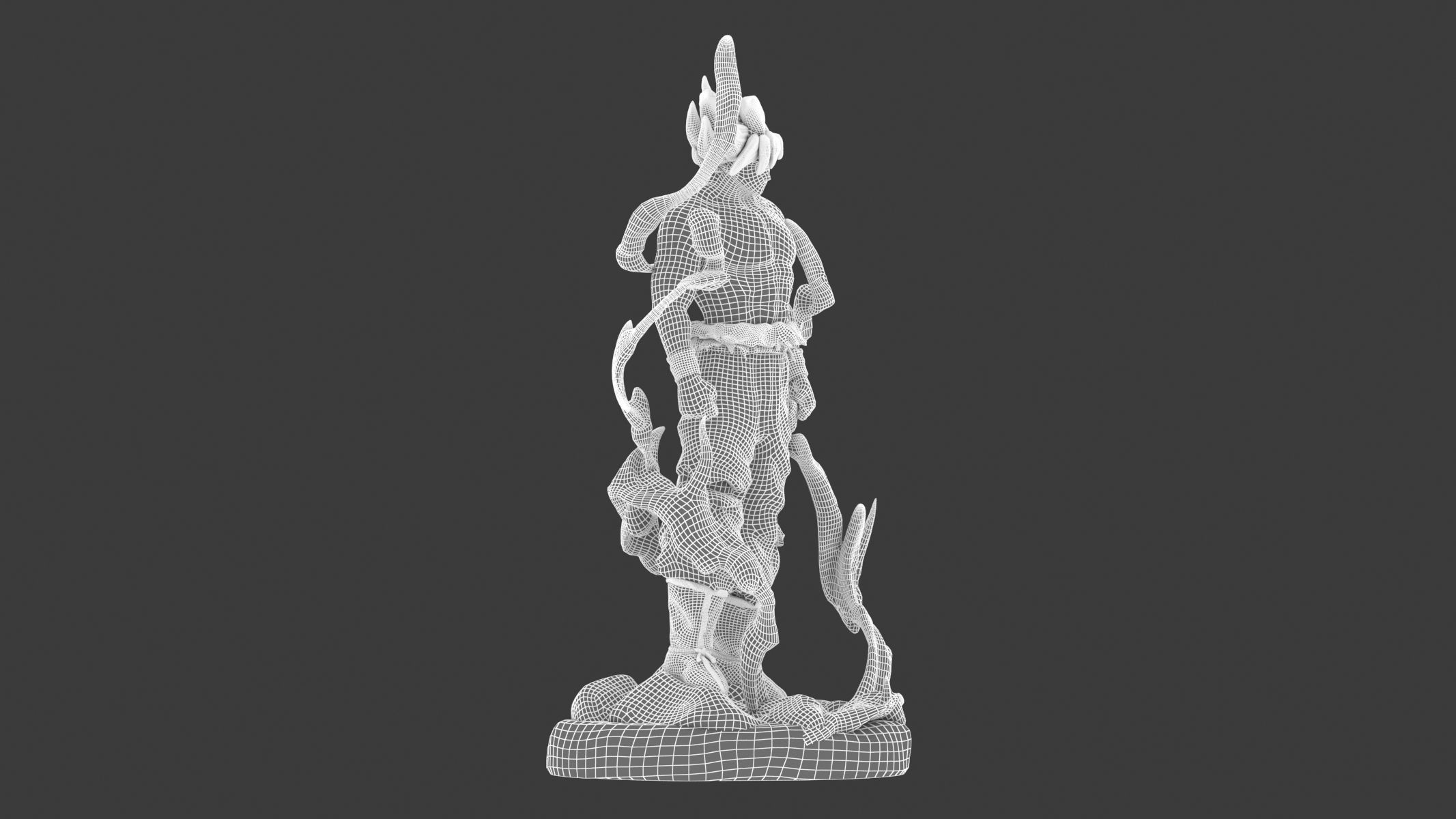 Songoku Super Saiyan Low-poly 3D model_22