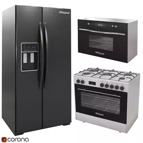 Whirpool home appliances 3D model