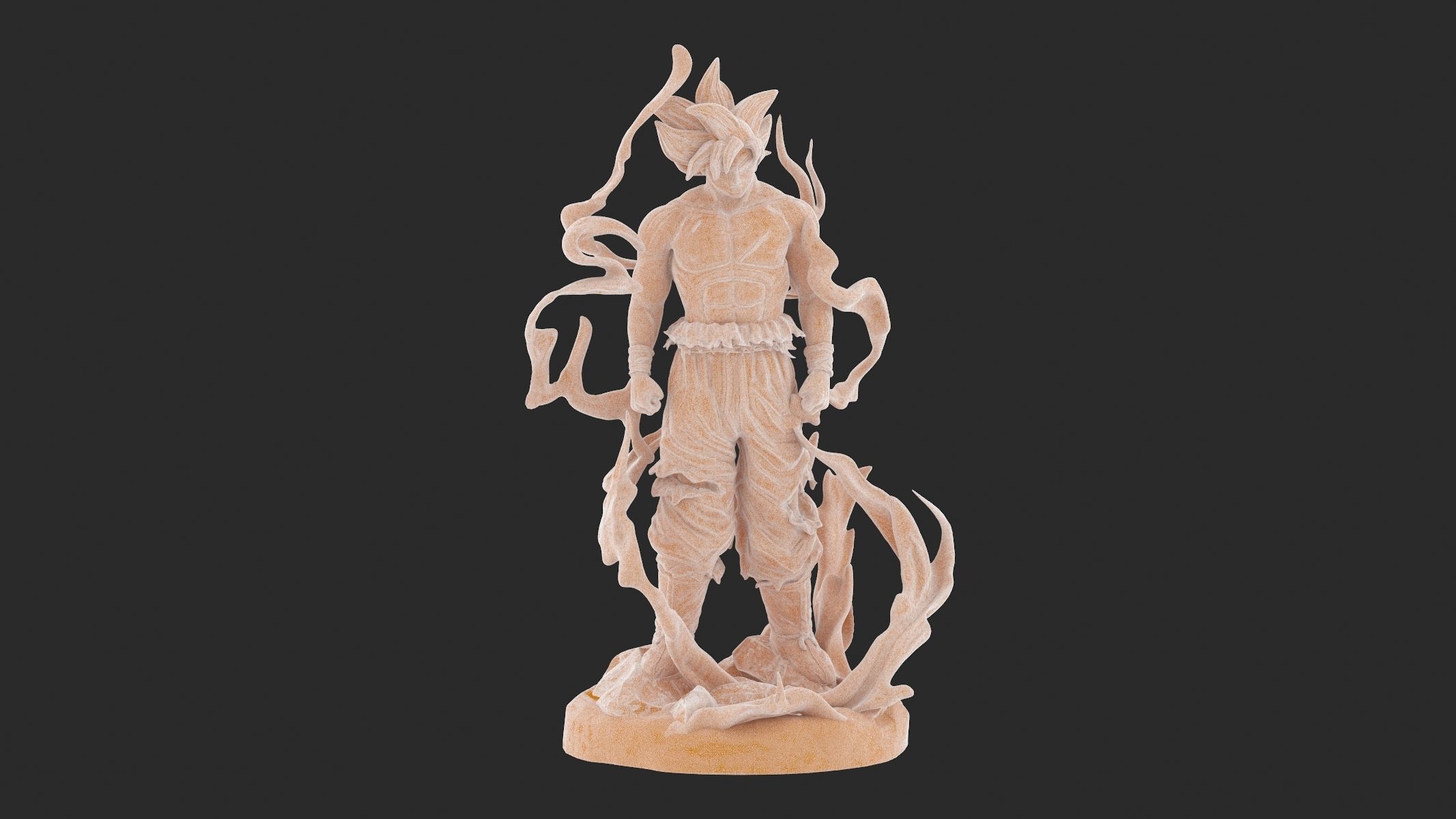 Songoku Super Saiyan 3D Print 3D print model_22
