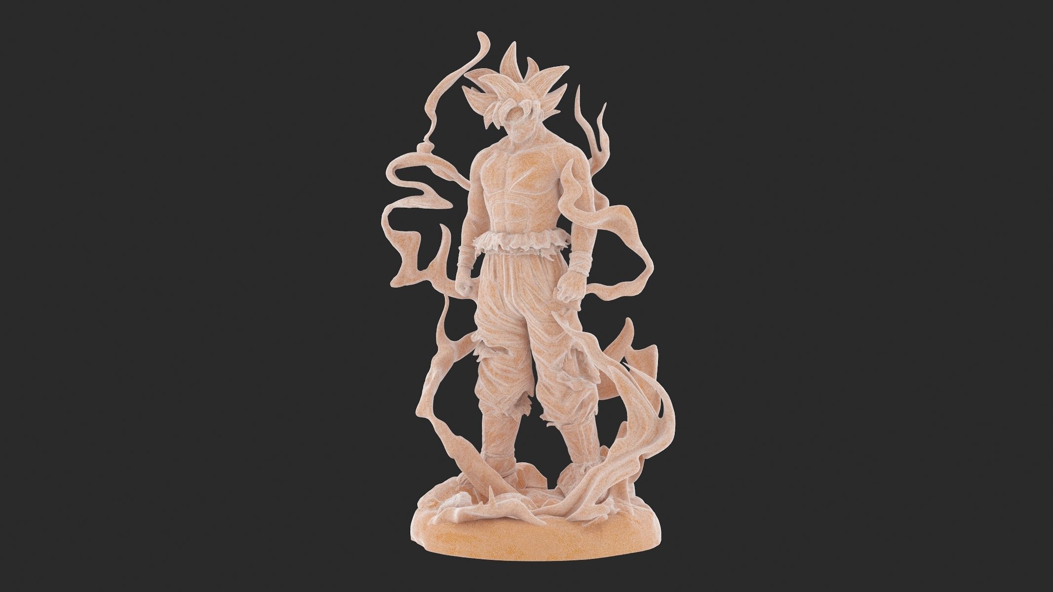Songoku Super Saiyan 3D Print 3D print model_21