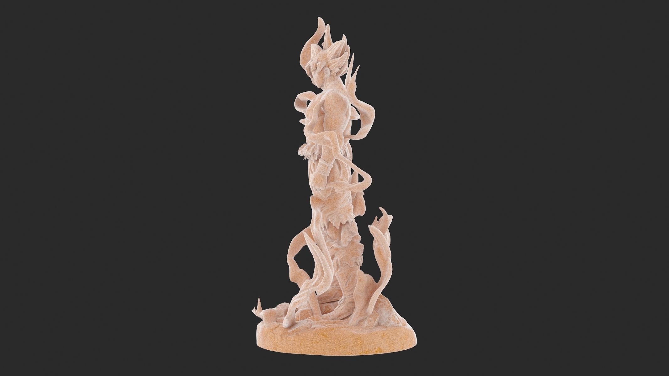Songoku Super Saiyan 3D Print 3D print model_28
