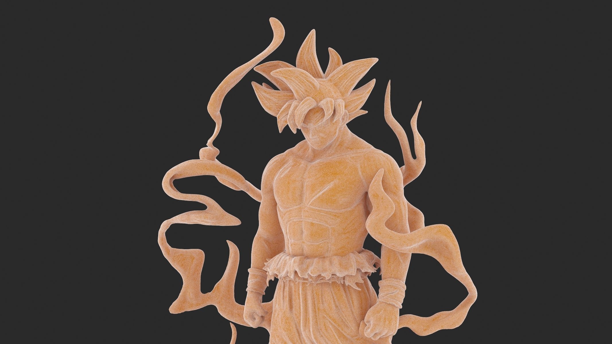 Songoku Super Saiyan 3D Print 3D print model_31