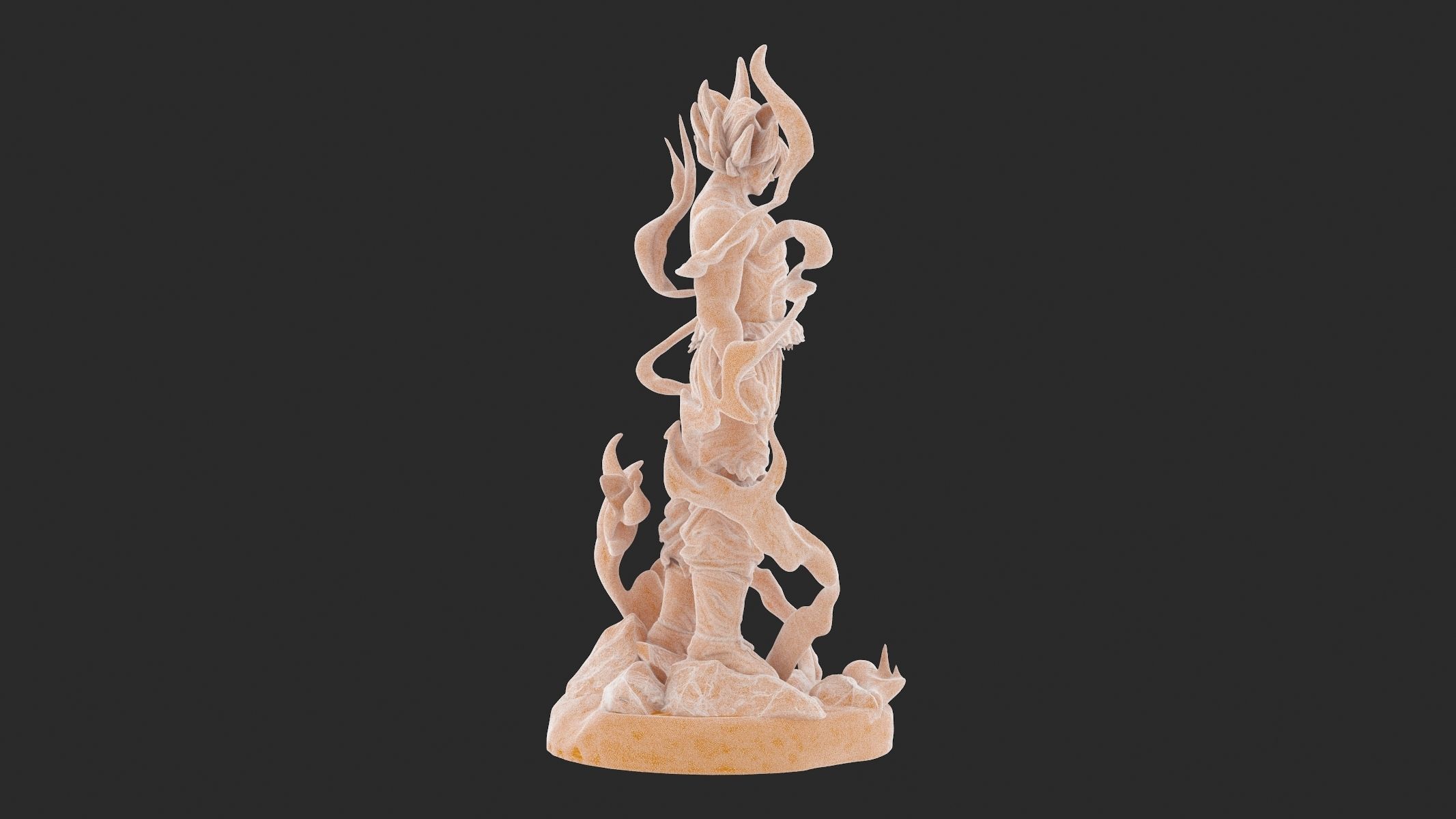 Songoku Super Saiyan 3D Print 3D print model_24
