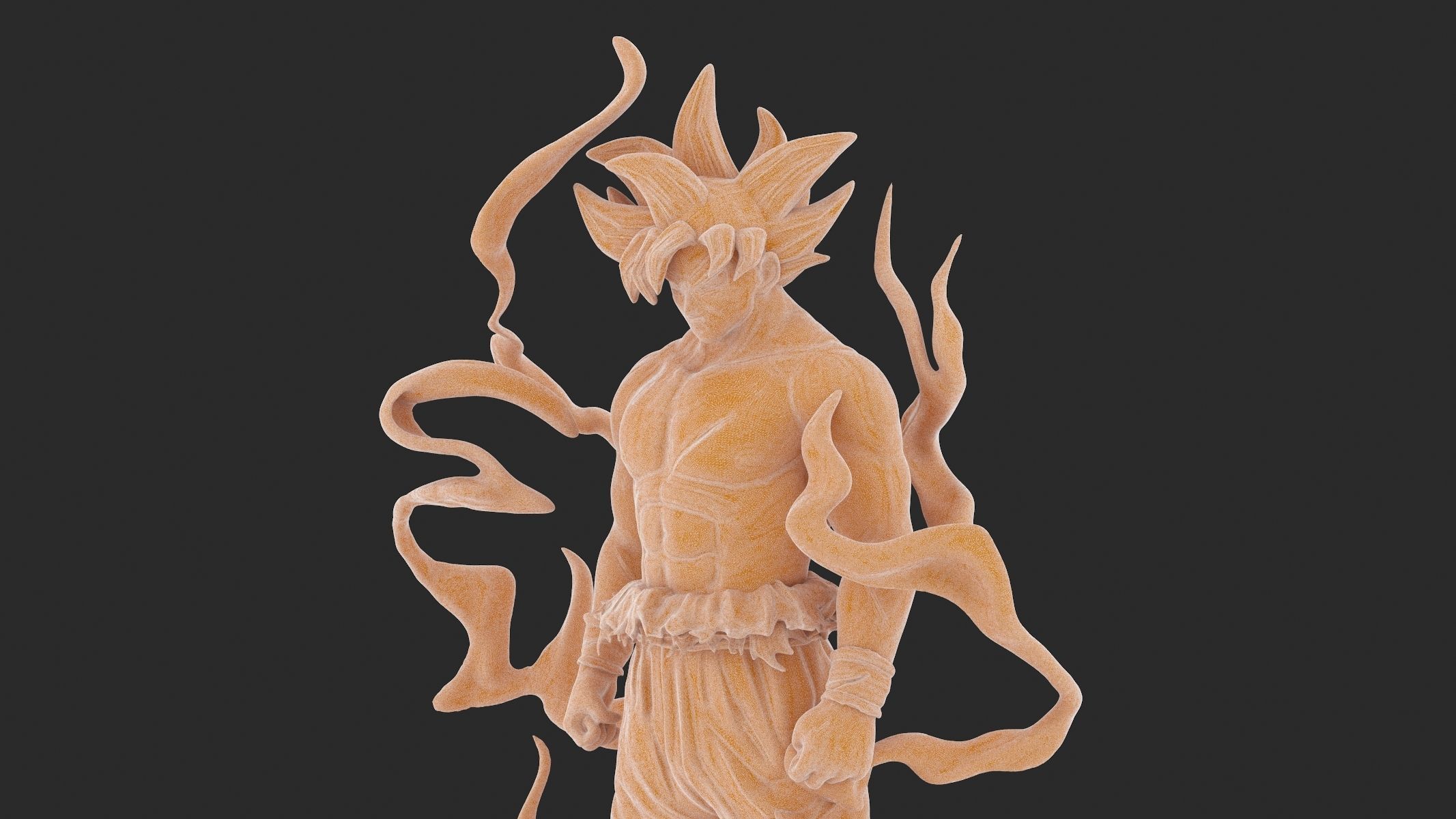 Songoku Super Saiyan 3D Print 3D print model_39