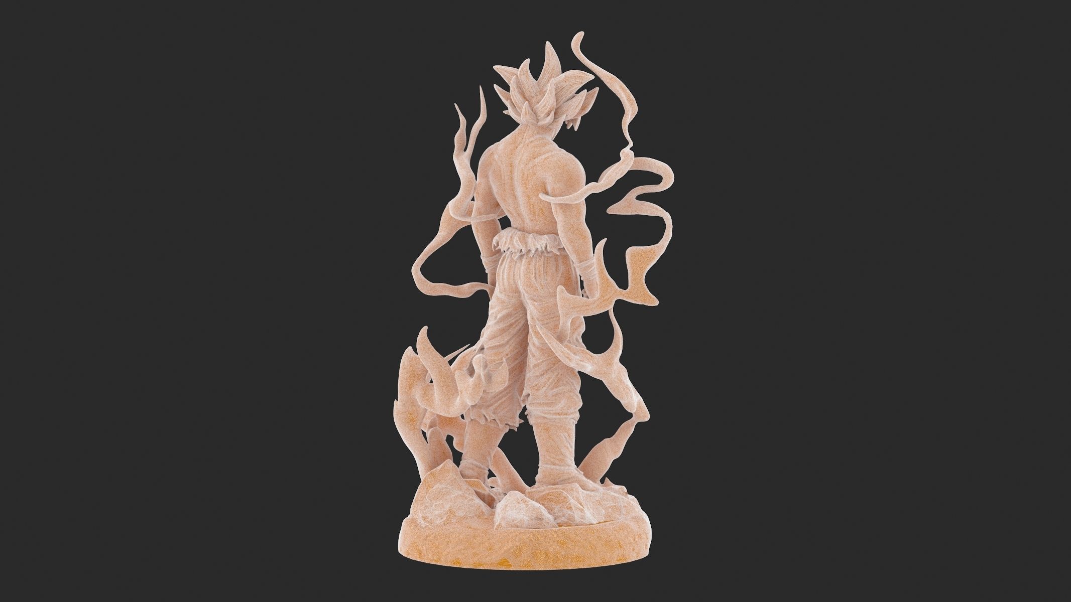 Songoku Super Saiyan 3D Print 3D print model_25