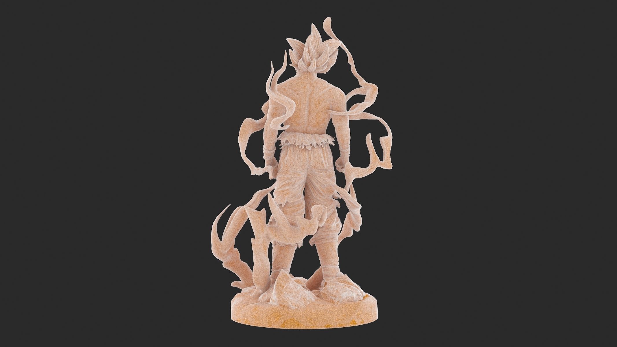 Songoku Super Saiyan 3D Print 3D print model_26