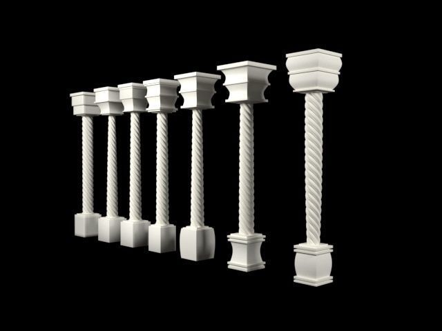 calones pillars and columns 3D model_1