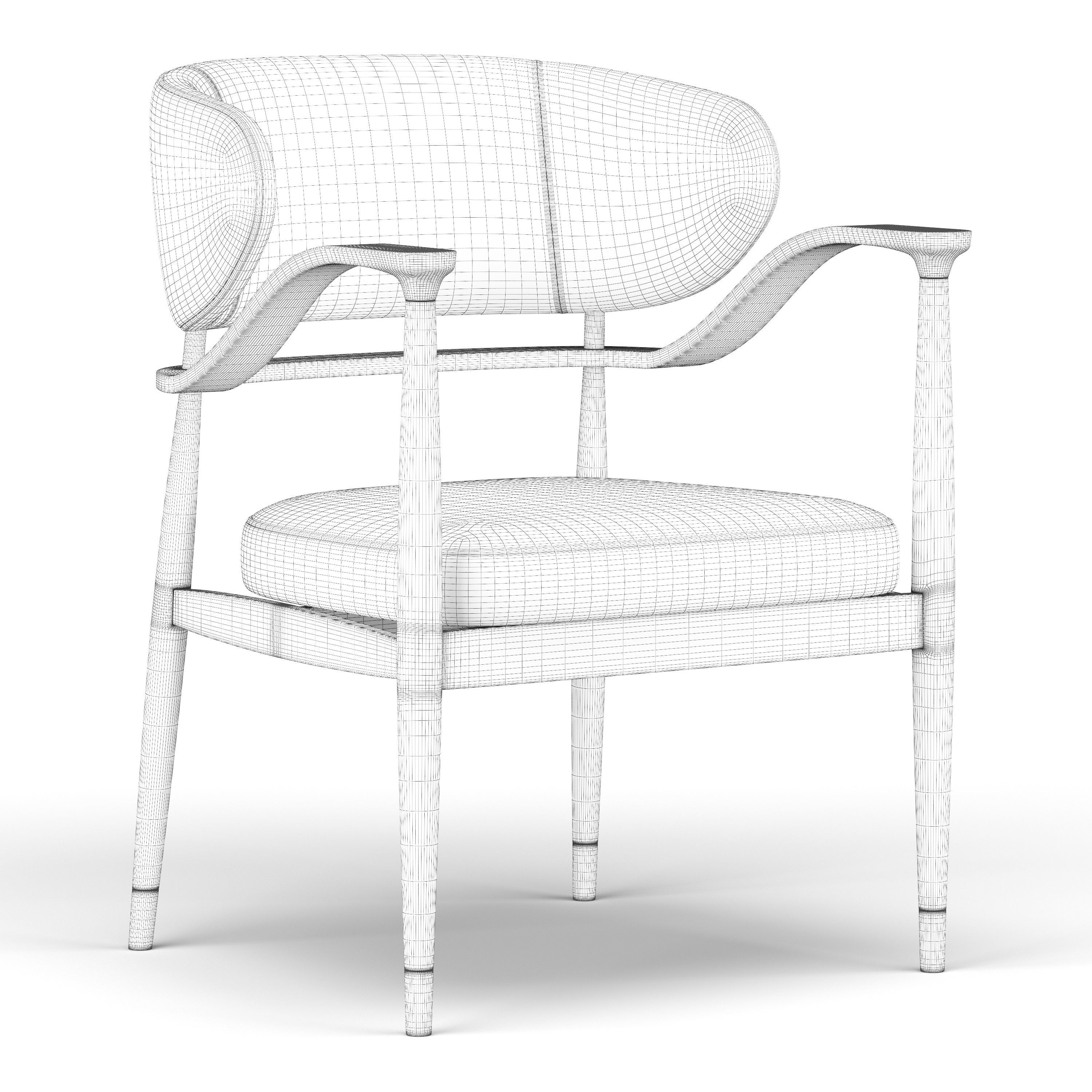 Mason Dining Chair 3D model_7