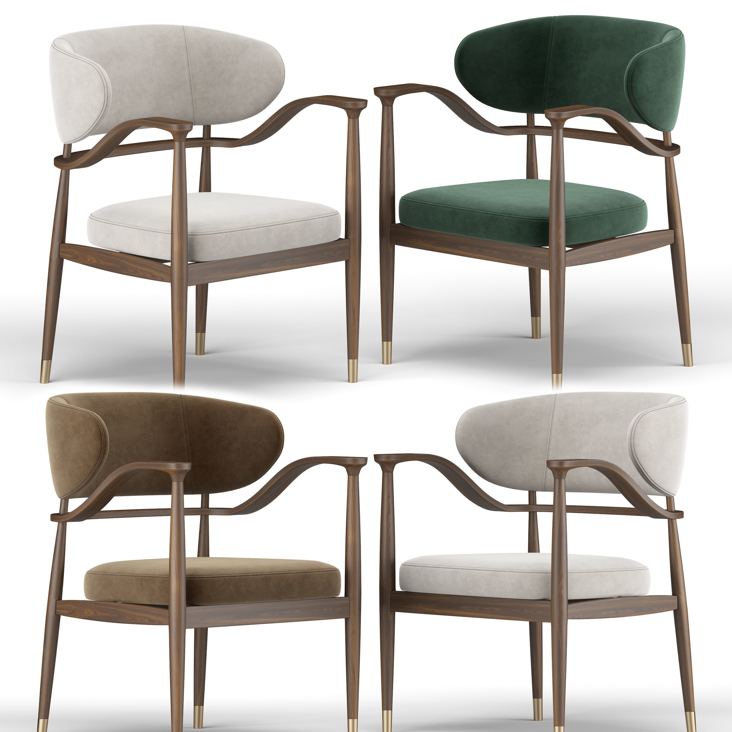 Mason Dining Chair 3D model_1