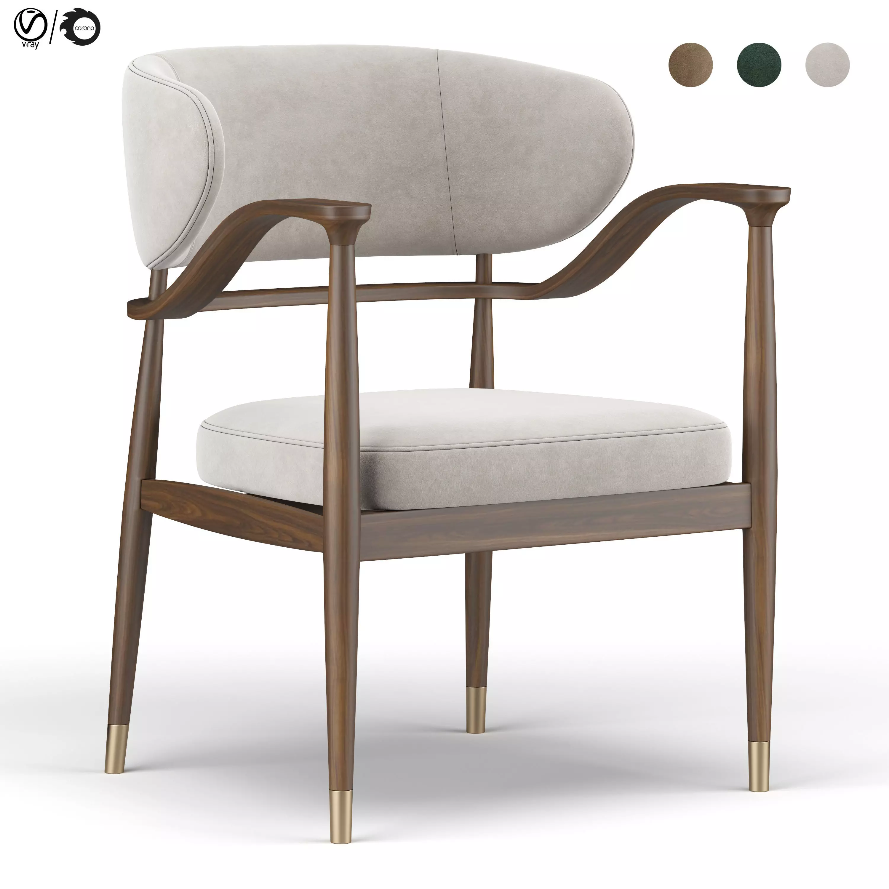 Mason Dining Chair 3D model_0