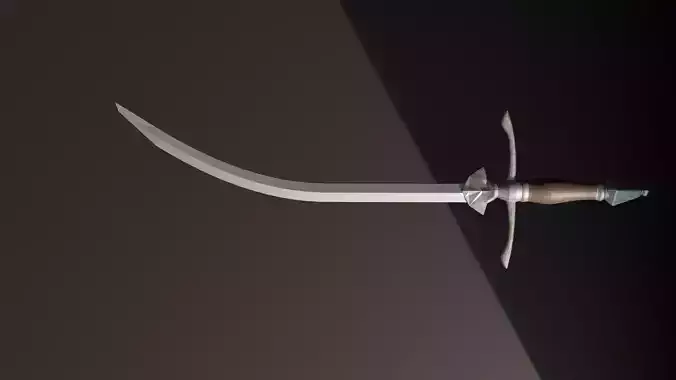 Melee weapons sword Game Ready FBX Low-poly 3D model