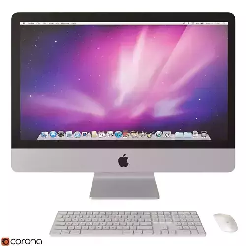 iMac 2 apple desktop computer 3D model