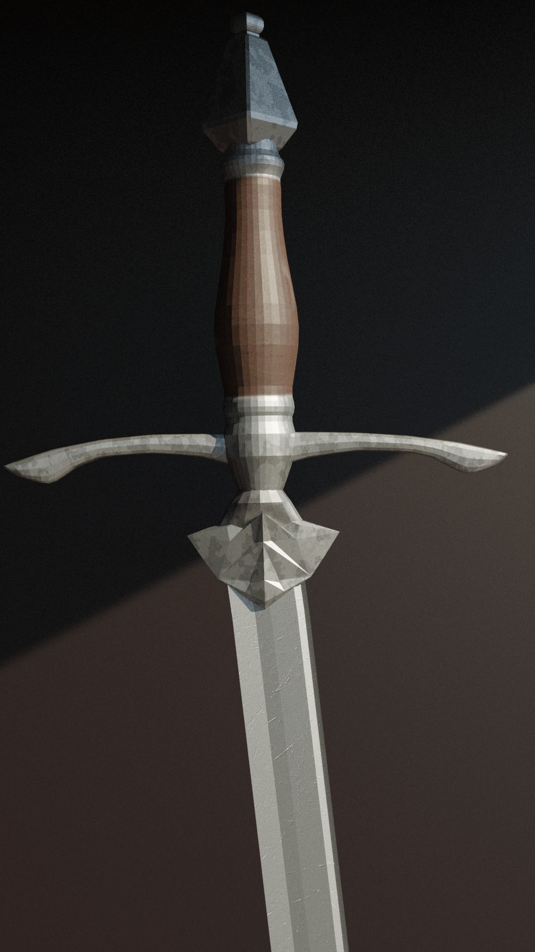 Melee weapons sword Game Ready FBX Low-poly 3D model Low-poly Low-poly 3D model_1