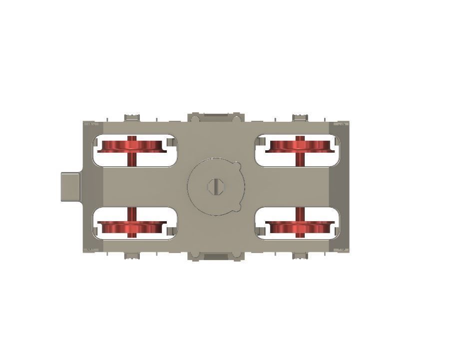 OO Lima MK1 Coach Bogie NEM Socket to fit older Lima Coaches 3D print model_12