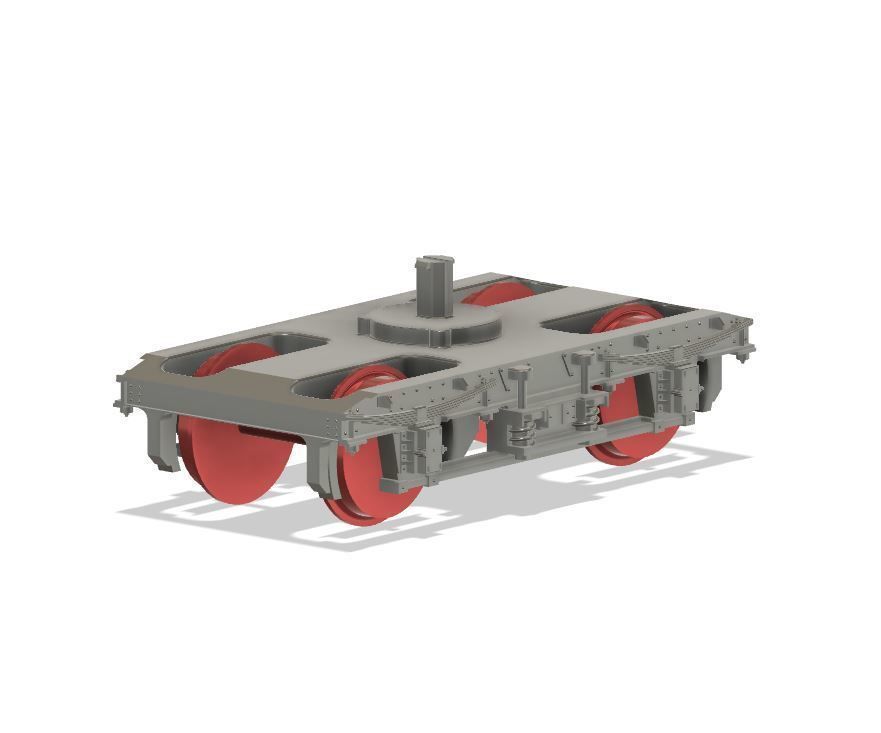 OO Lima MK1 Coach Bogie NEM Socket to fit older Lima Coaches 3D print model_9
