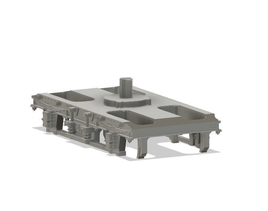 OO Lima MK1 Coach Bogie NEM Socket to fit older Lima Coaches 3D print model_8