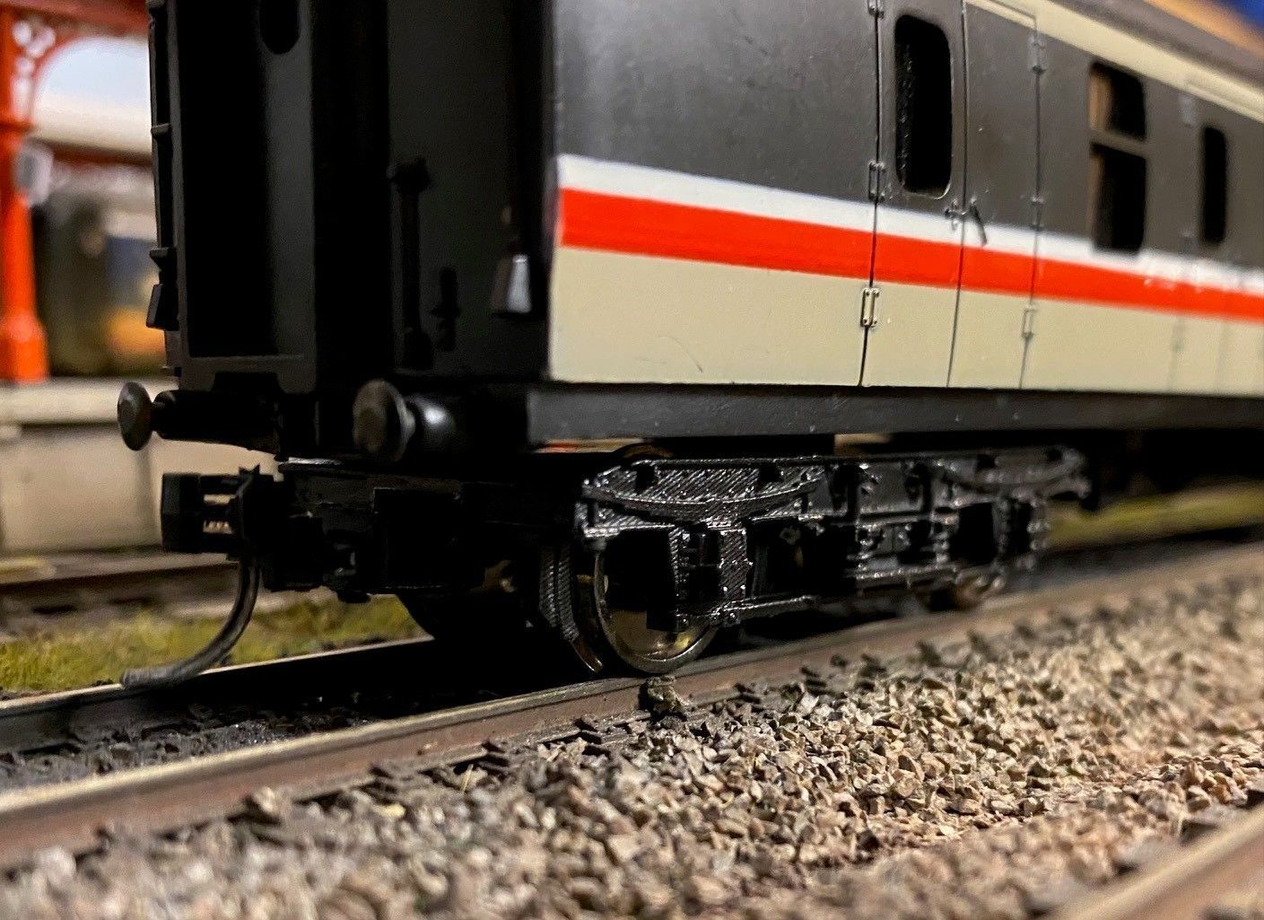 OO Lima MK1 Coach Bogie NEM Socket to fit older Lima Coaches 3D print model_1