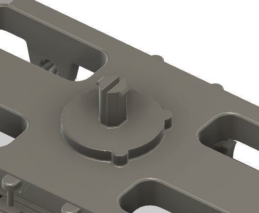OO Lima MK1 Coach Bogie NEM Socket to fit older Lima Coaches 3D print model_6