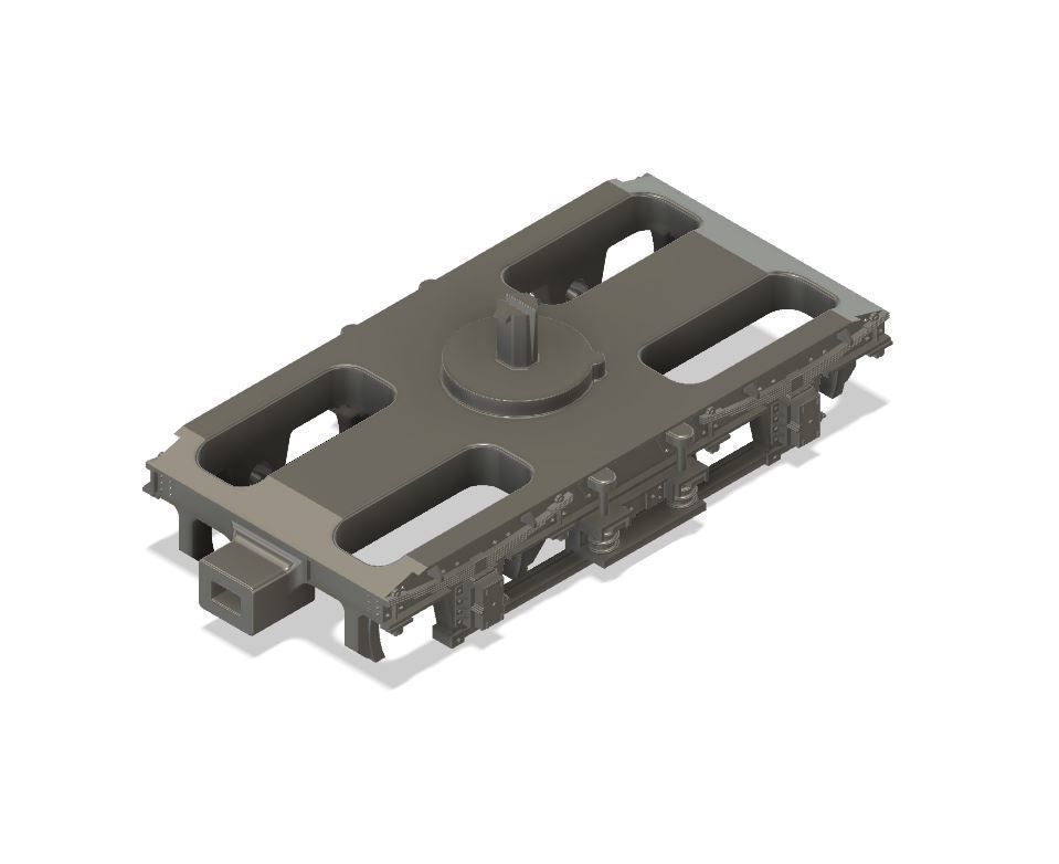OO Lima MK1 Coach Bogie NEM Socket to fit older Lima Coaches 3D print model_5