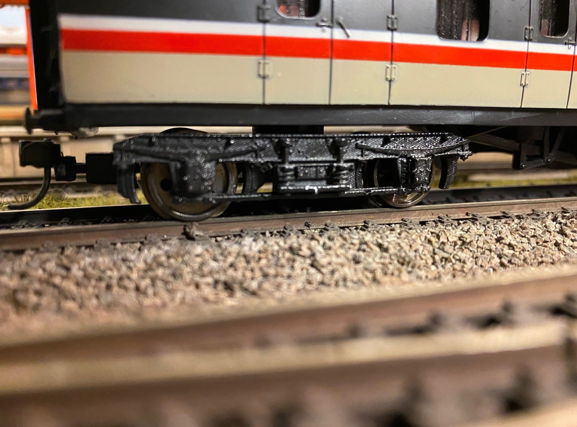 OO Lima MK1 Coach Bogie NEM Socket to fit older Lima Coaches 3D print model_2