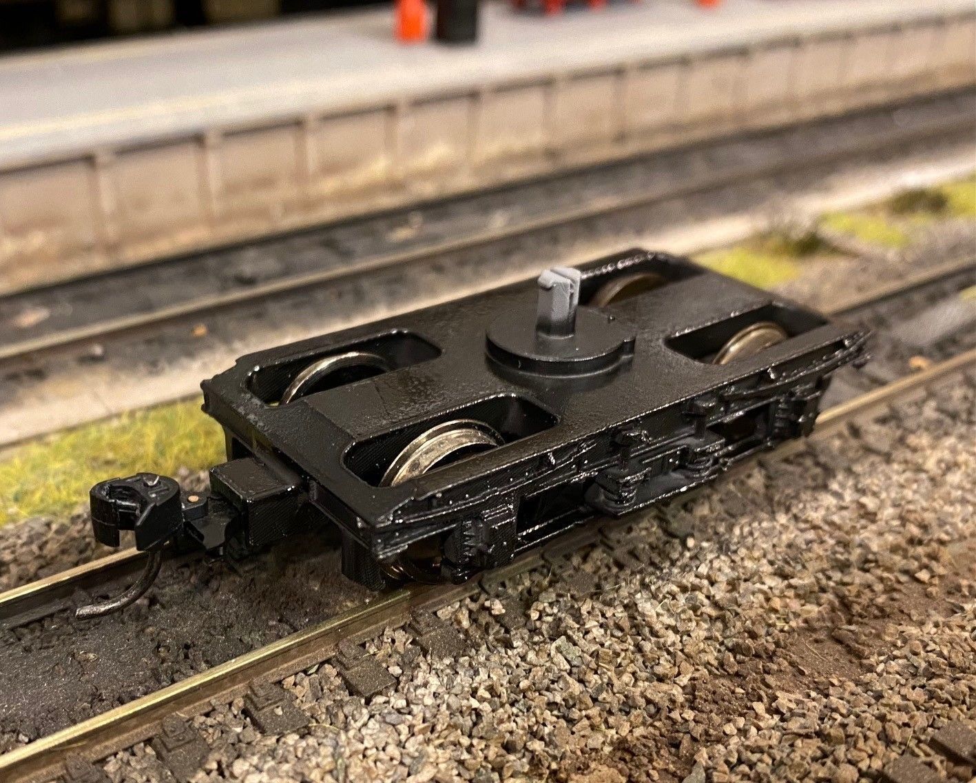 OO Lima MK1 Coach Bogie NEM Socket to fit older Lima Coaches 3D print model_3