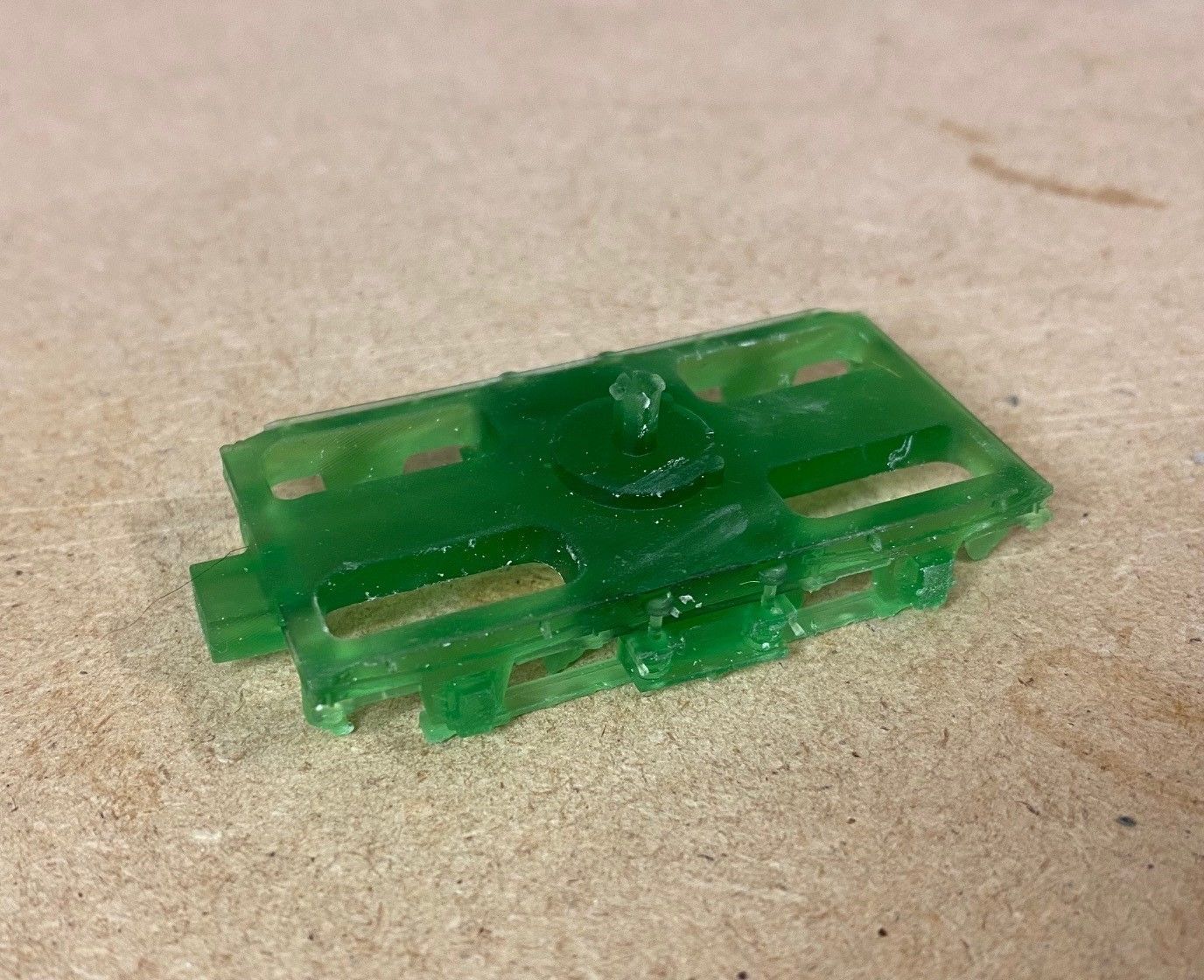 OO Lima MK1 Coach Bogie NEM Socket to fit older Lima Coaches 3D print model_4