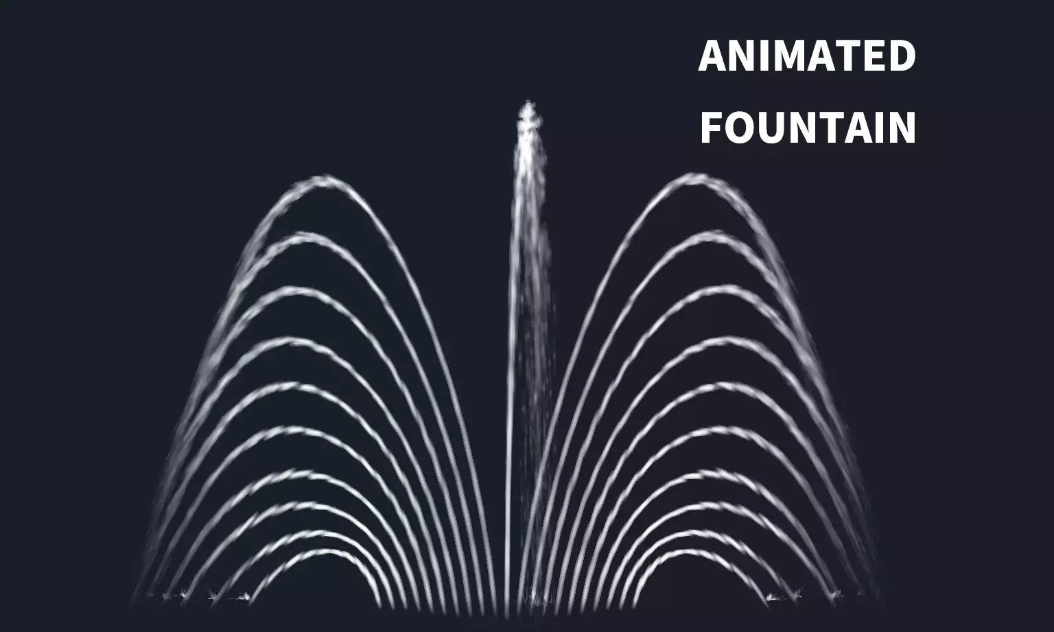 animated fountain 3D model_0