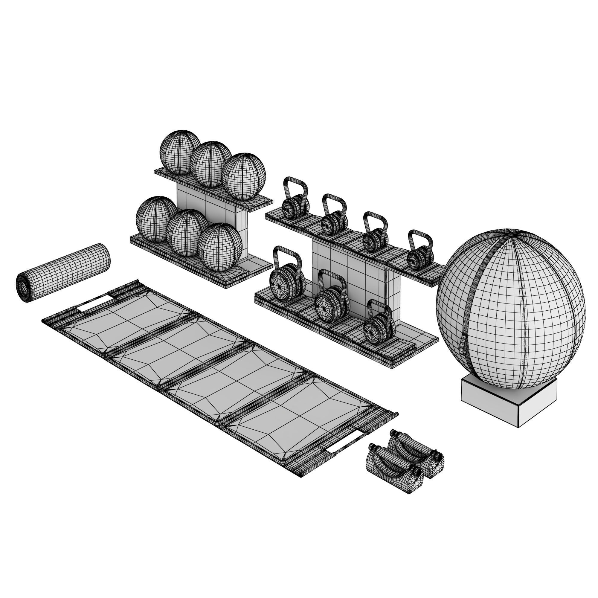 PENT luxury fitness equipment part 4 3D model_5