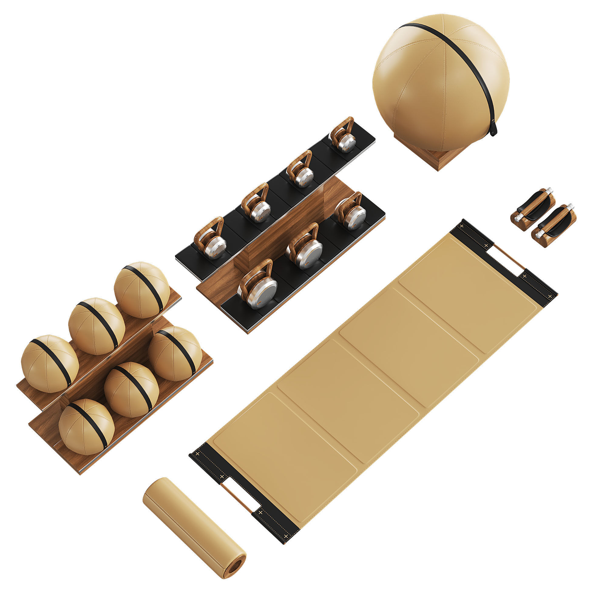 PENT luxury fitness equipment part 4 3D model_3